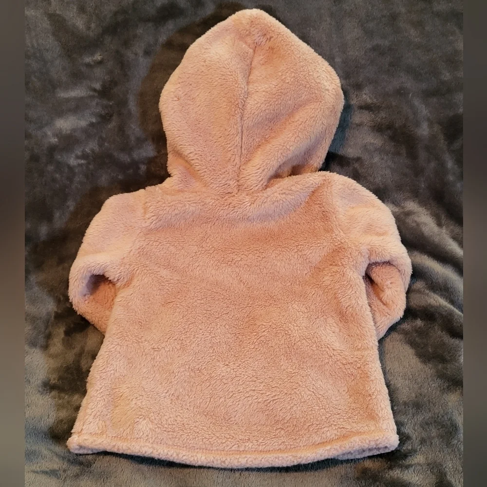 🩷 3/$15 Infant (12M) Carter's Light Brown Pullover Fleece Hoodie
